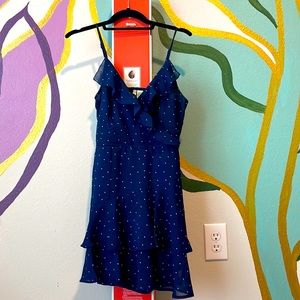 Navy blue romper size medium with adjustable straps